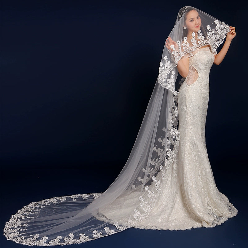 White Wedding Veil