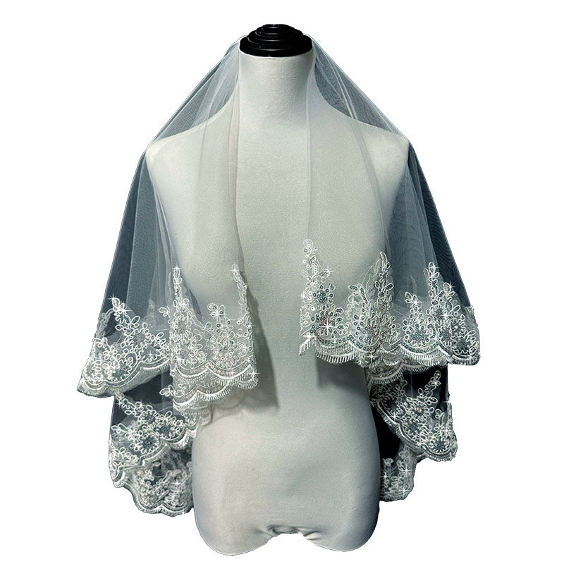 Wedding Veil Bride Marriage Double Layer