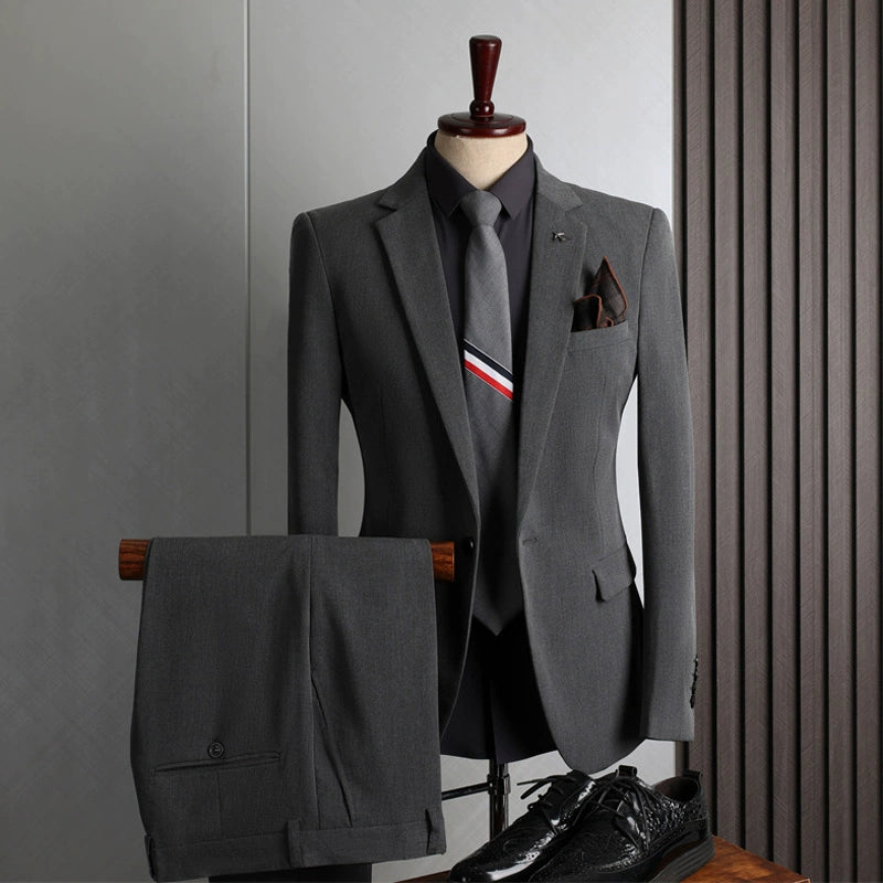 Men British Style 3 Piece Suit Set