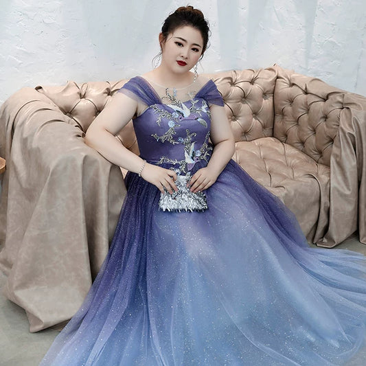 Purple Elegant Party Dress