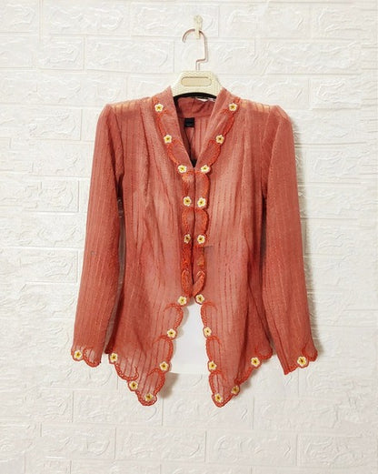 Embroidered Cardigan Women