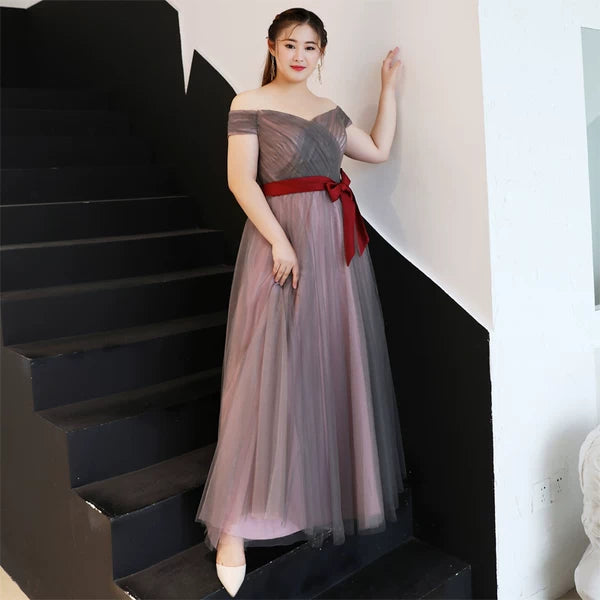 Open Shoulders Evening Dress
