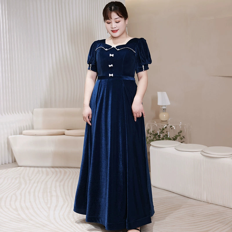 Elegant Velvet Evening Dress