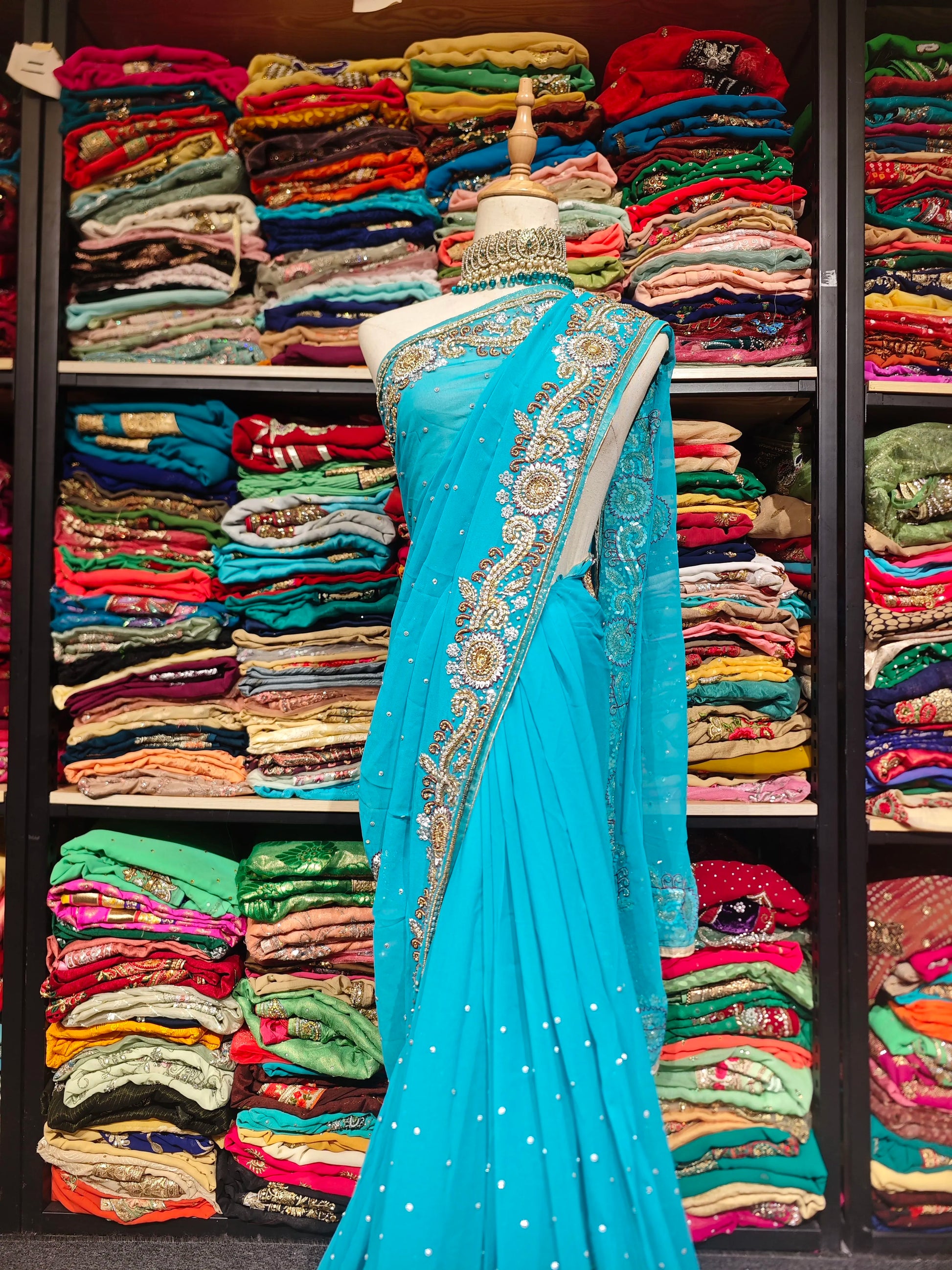 Beaded Six-Mile Saree