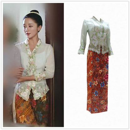 Retro Thin Embroidered Shirt