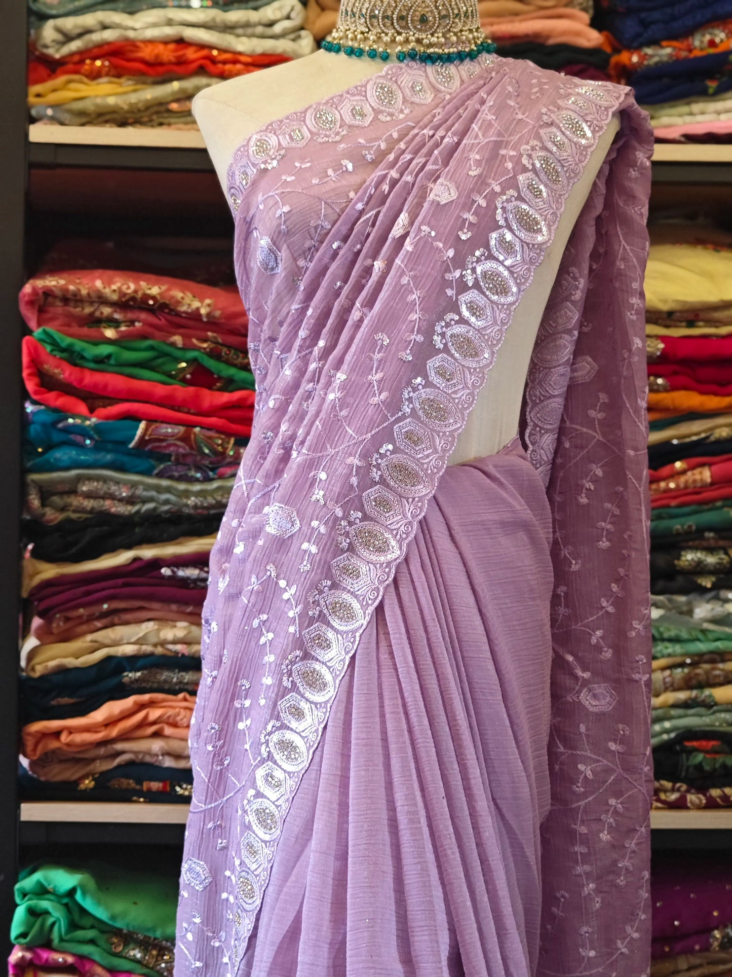 Indian Saree Beaded Six Mile