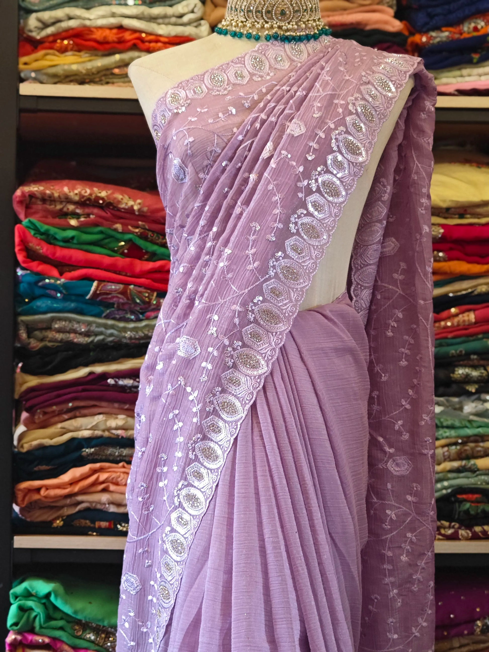Indian Saree Beaded Six Mile