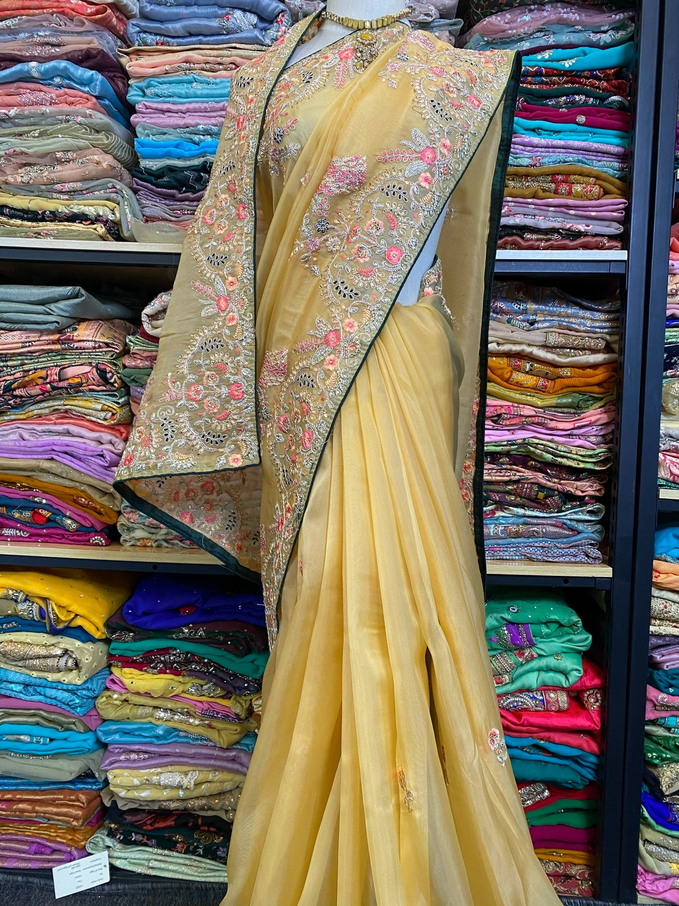 Indian Beaded Saree