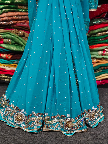 Beaded Six-Mile Saree