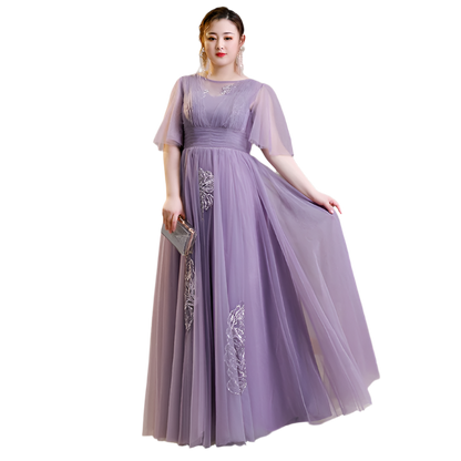 Purple Summer Evening Dress