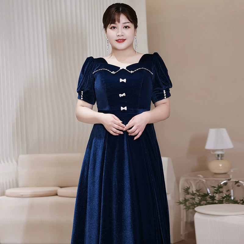 Elegant Velvet Evening Dress