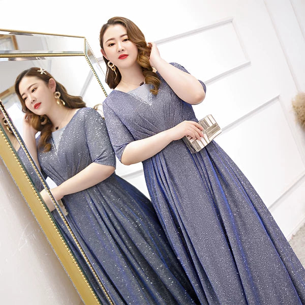 Elite Evening Gown Plus Size Fitted