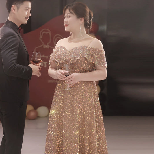 Elegant French Evening Dress