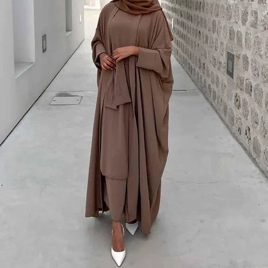 Elegant Ethnic Arabic Set with Long Skirt and Jacket