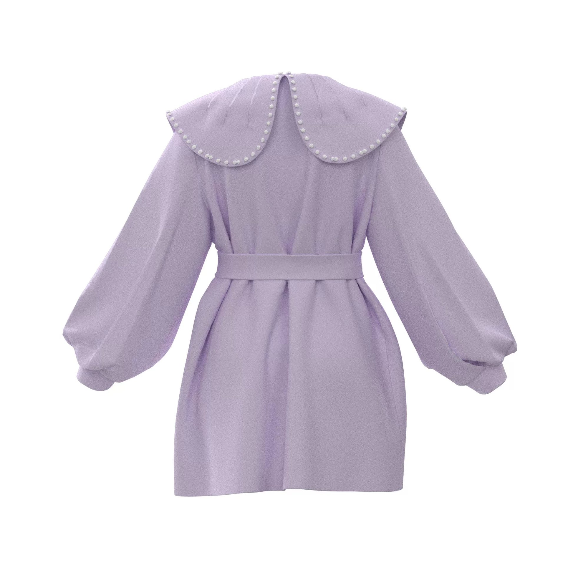 Parent-Child Puff Sleeve Pleated Lapel Loose Fit Windbreaker Sewing Pattern