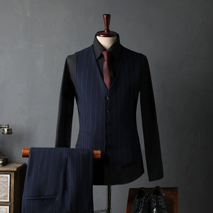 English Style Men's Suit 3 Piece Set