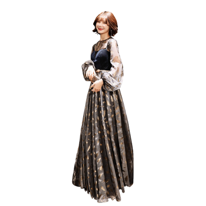Elegant French Style Evening Dress