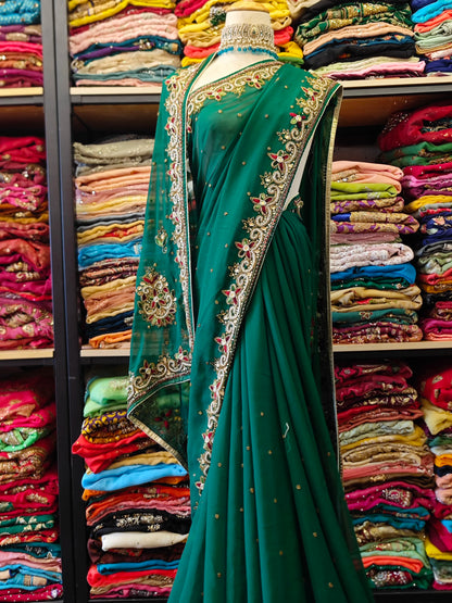 Handmade Beaded Sari