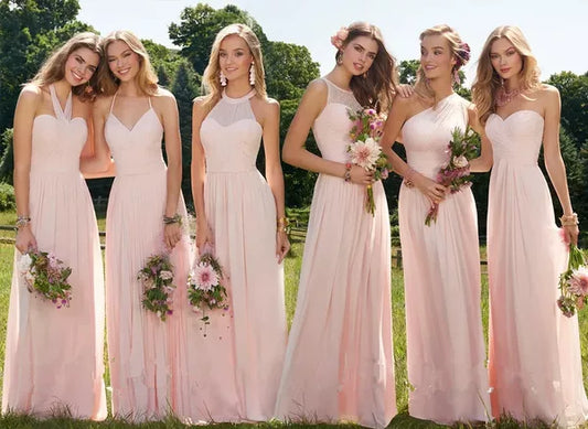 Fuchsia Long Bridesmaid Dress