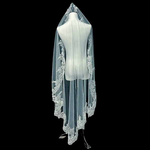 Korean Style Lace Wedding Veil