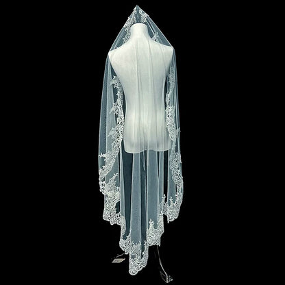 Korean Style Lace Wedding Veil