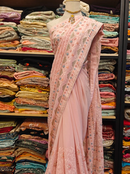 Beaded Sari with Top