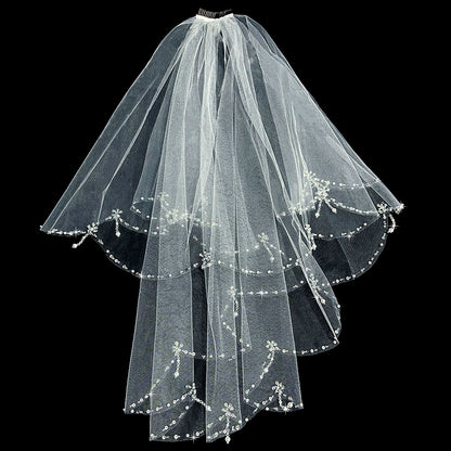 Pearl Bridal Veil Accessory