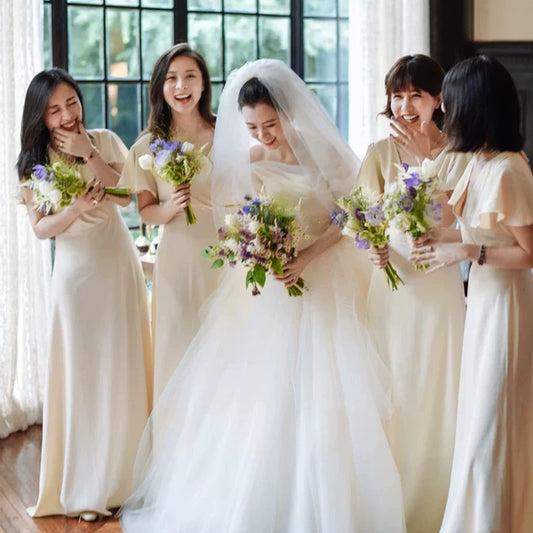Summer Bridesmaid French Style Plus Size Dress