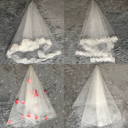 Elegant Korean Short Bridal Veil
