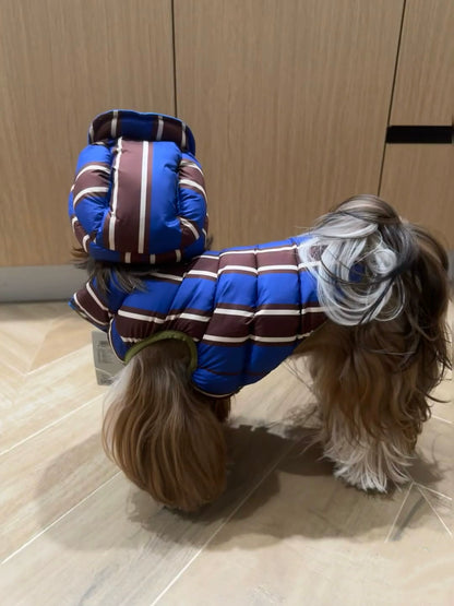 Cozy Demi-Season Down Jacket with Warm Hat for Small Pets