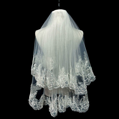 Wedding Veil Bride Marriage Double Layer