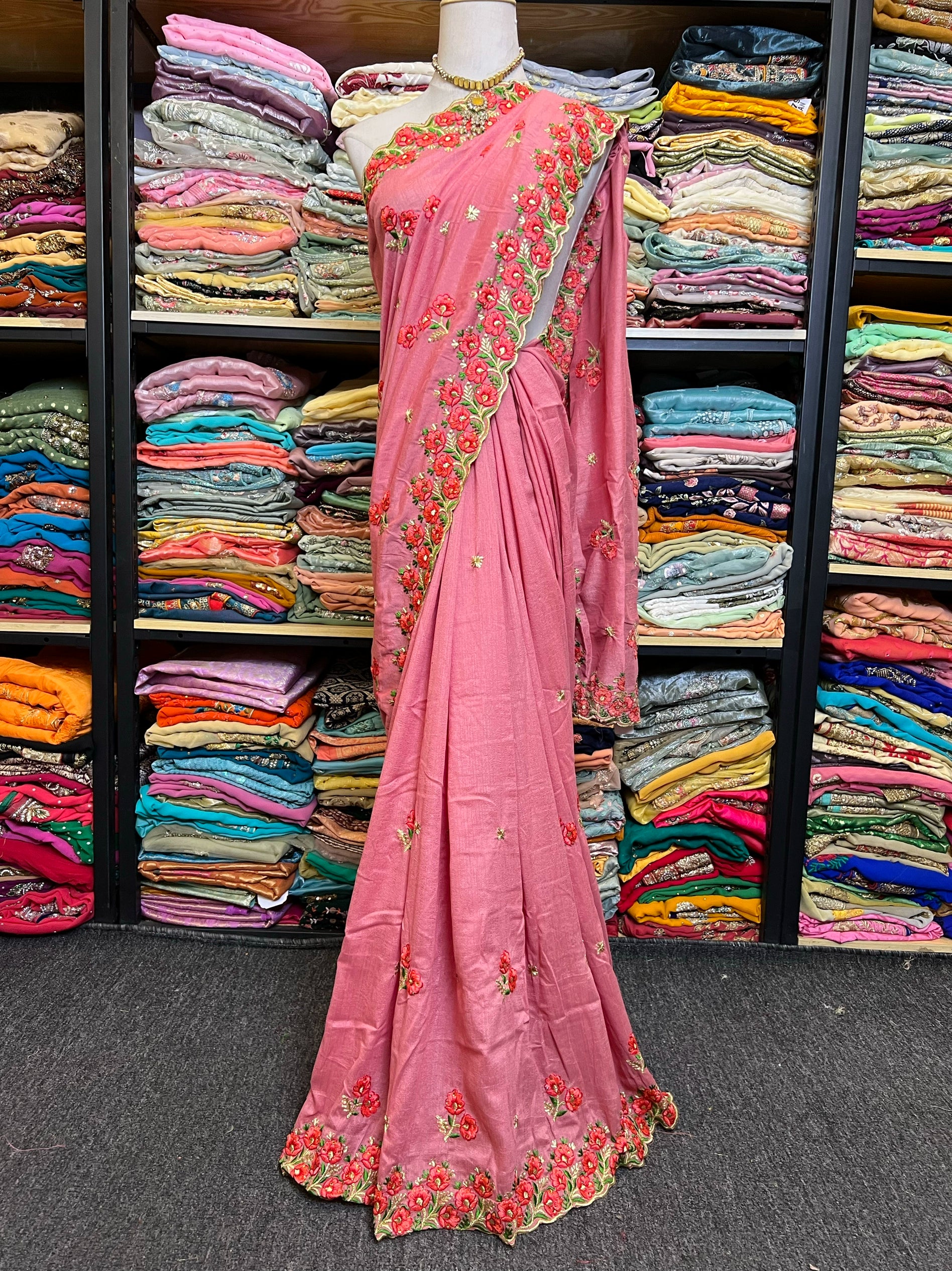 Indian Beaded Sari Wedding dress