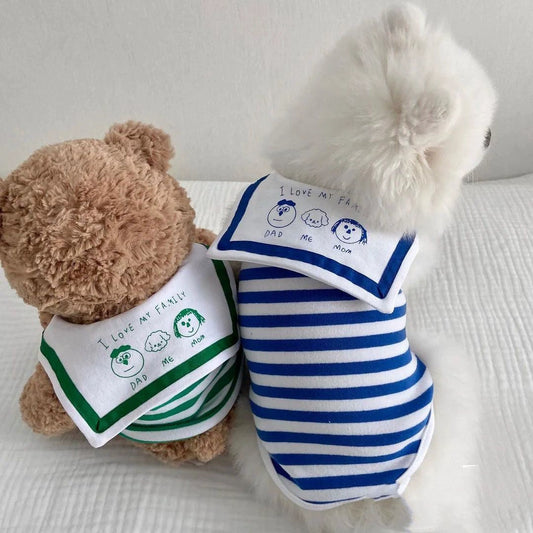 Noble Pet Small Dog Summer Uniform – Lightweight Cotton Outfit