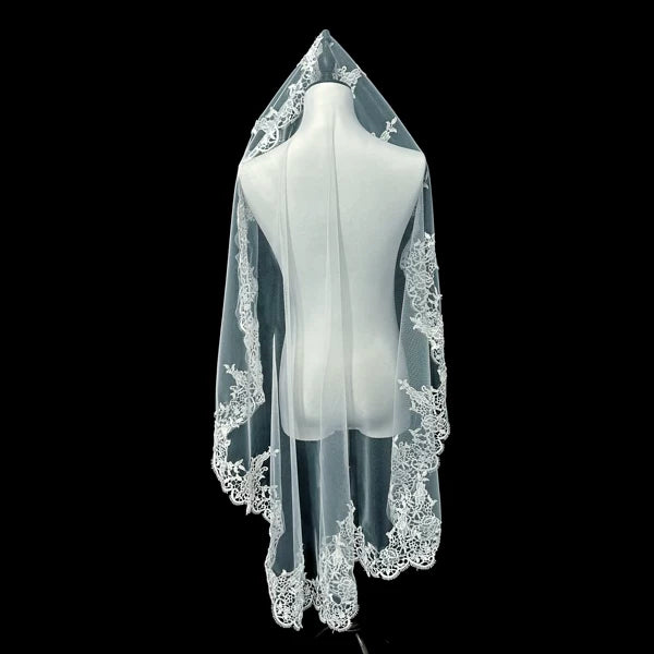 Korean Style Lace Wedding Veil