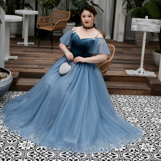 Blue Evening Cocktail Dress