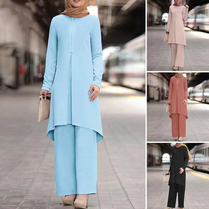 Ethnic Long Dress Set Oversize