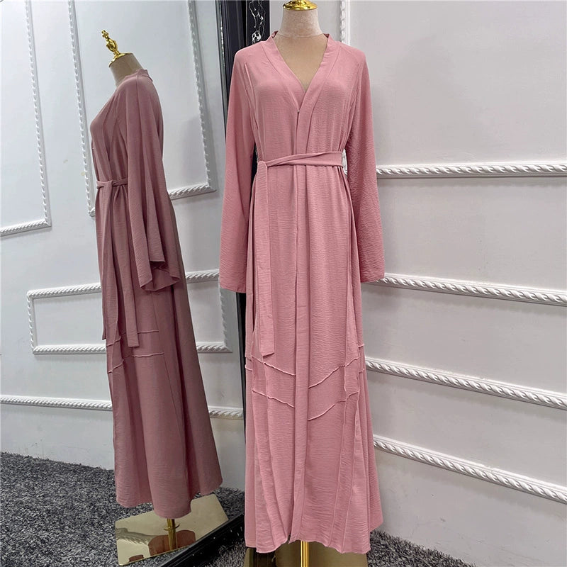 Elegant Retro Ethnic Cardigan Dress Trench Coat Malaysia