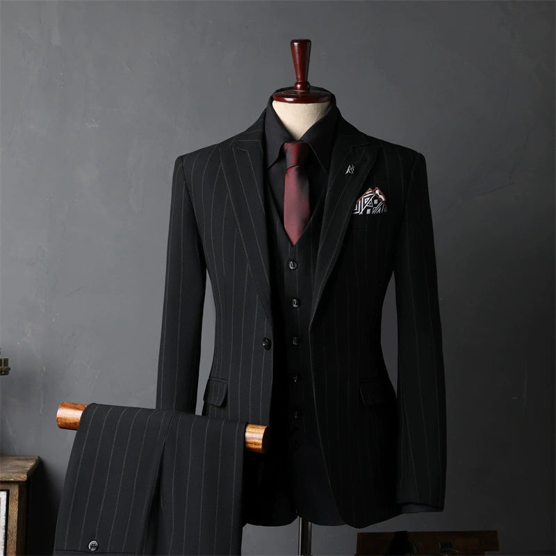 English Style Men's Suit 3 Piece Set