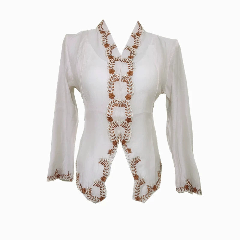 Retro Embroidered Cardigan