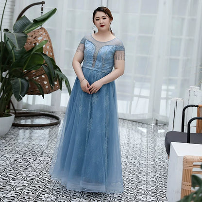 Elegant Blue Evening Dress