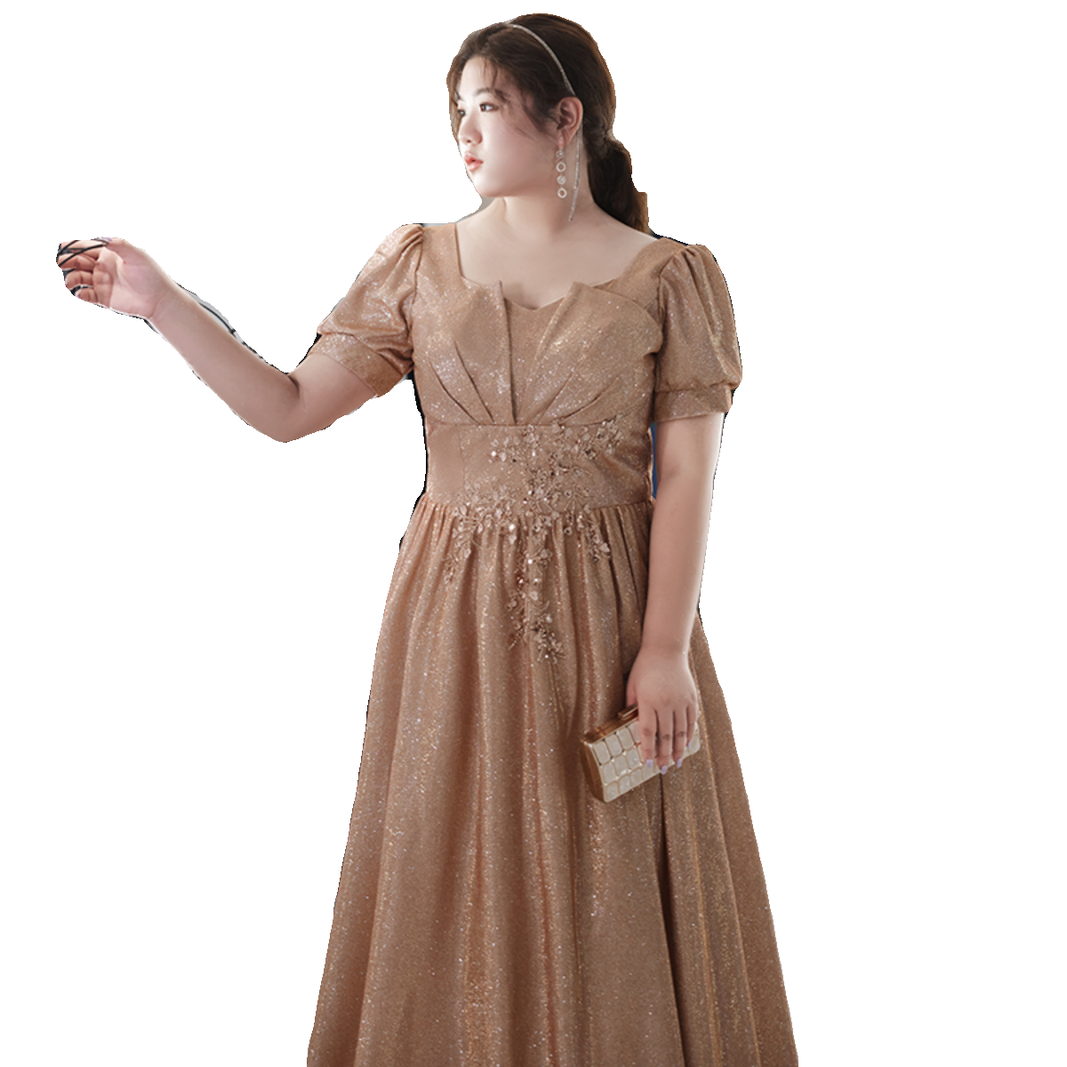 Elegant French Style Evening Dress