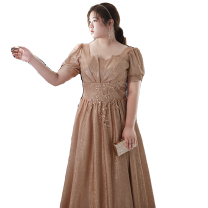 Elegant French Style Evening Dress