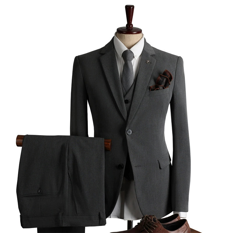 Men British Style 3 Piece Suit Set