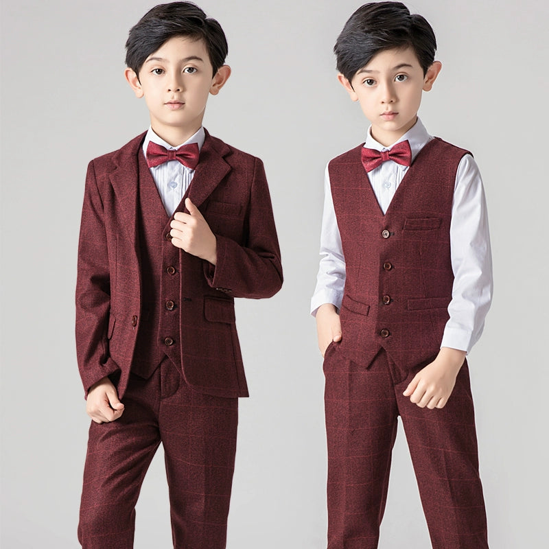 Boys' Classic Suit: Korean Style Piano Performance Outfit - Light Luxury