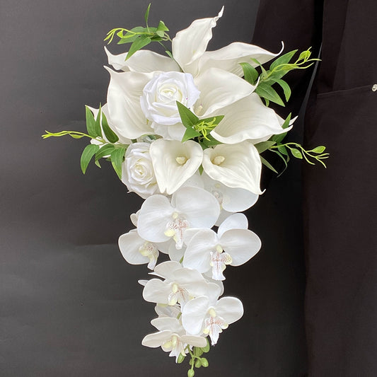 Butterfly Handheld Artificial Flower Prop for Weddings & Home Décor