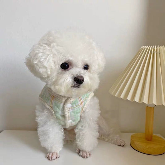 Korean Warm Down Pet Jacket with Pull?On Harness