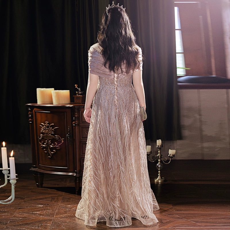 Elegant Beaded Evening Dress