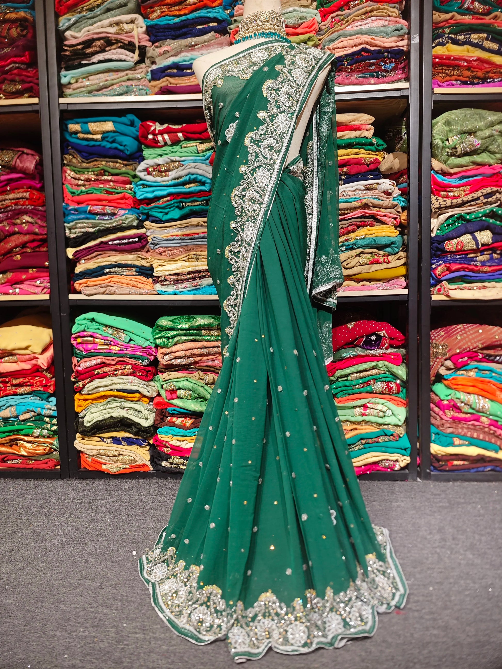 Beaded Indian Sari