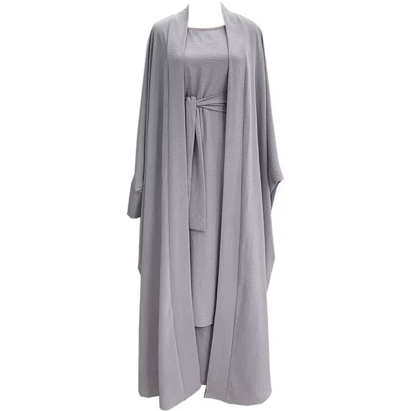 Elegant Ethnic Arabic Set with Long Skirt and Jacket
