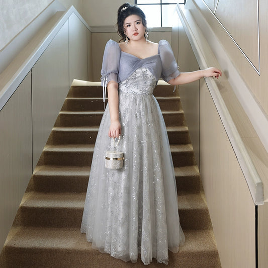 Elegant French Banquet Evening Dress